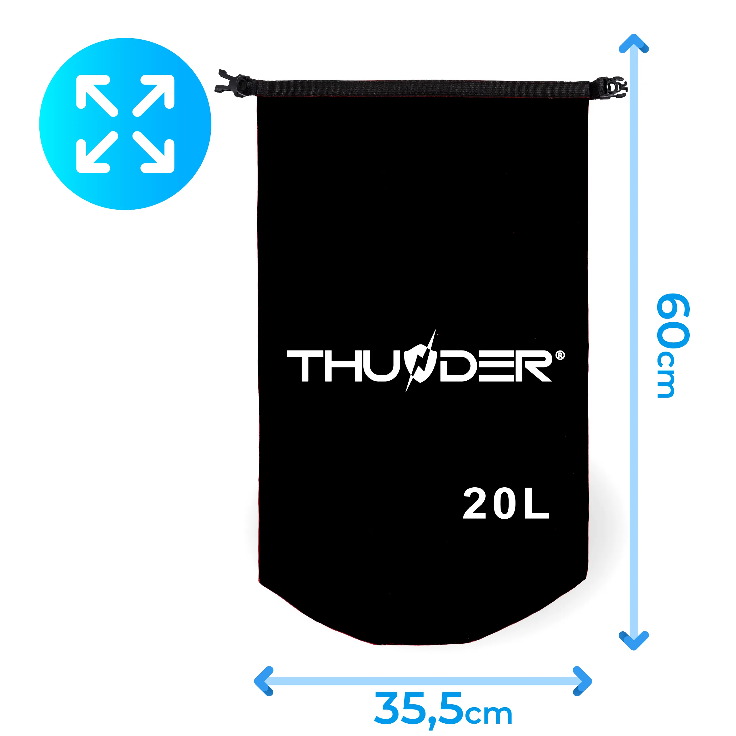 Geantă impermeabilă THUNDER - detalii tehnice