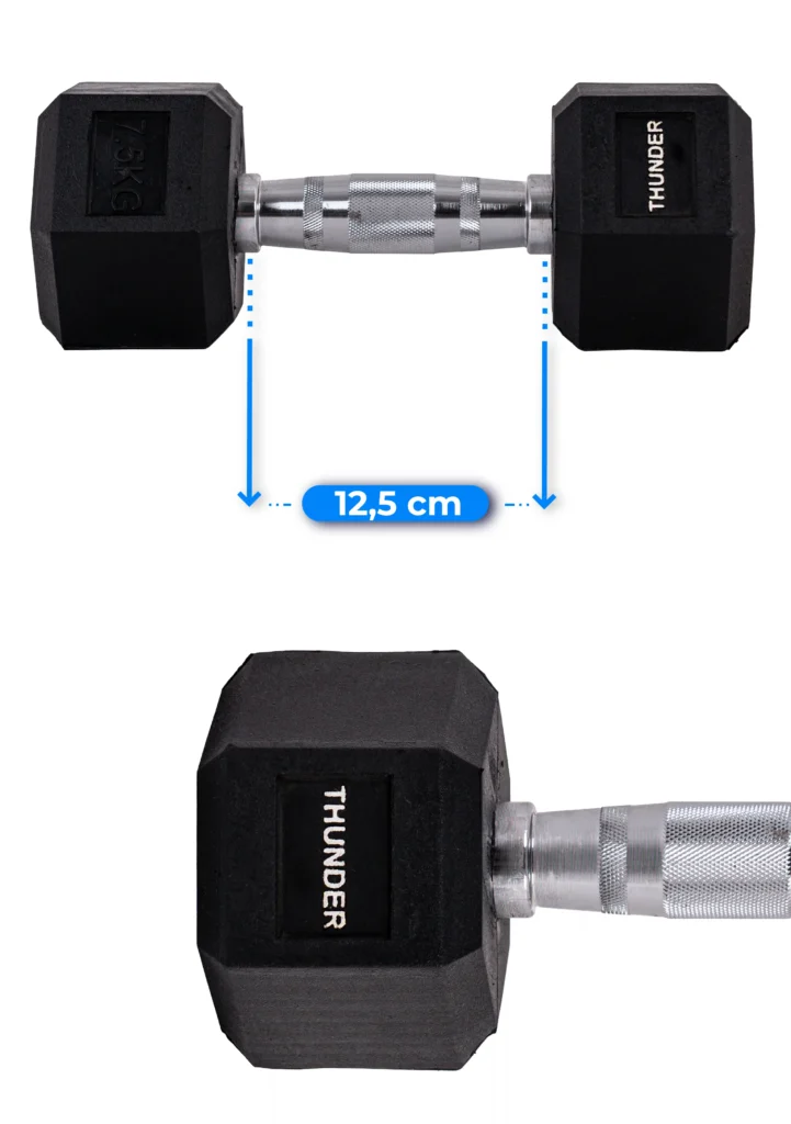 Specyfikacja hantli 7,5 kg