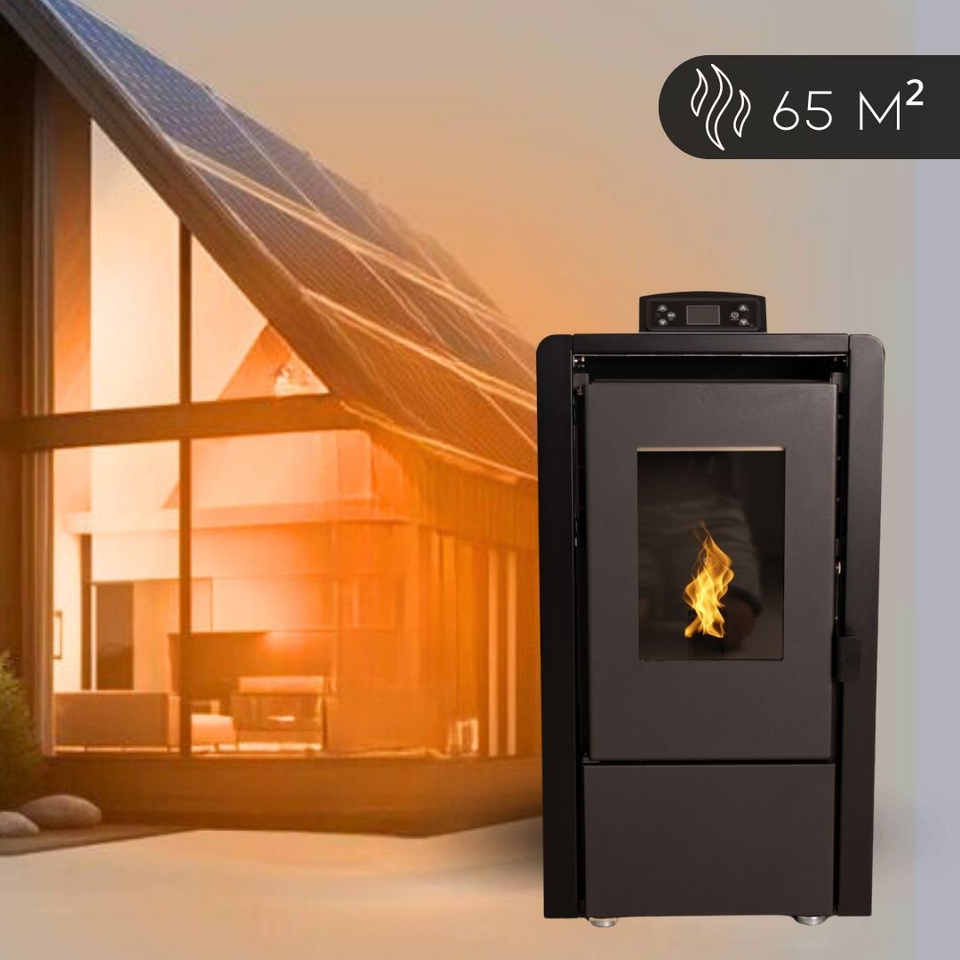 Piec na pellet Leyla Black Thunder 6,3 kW
