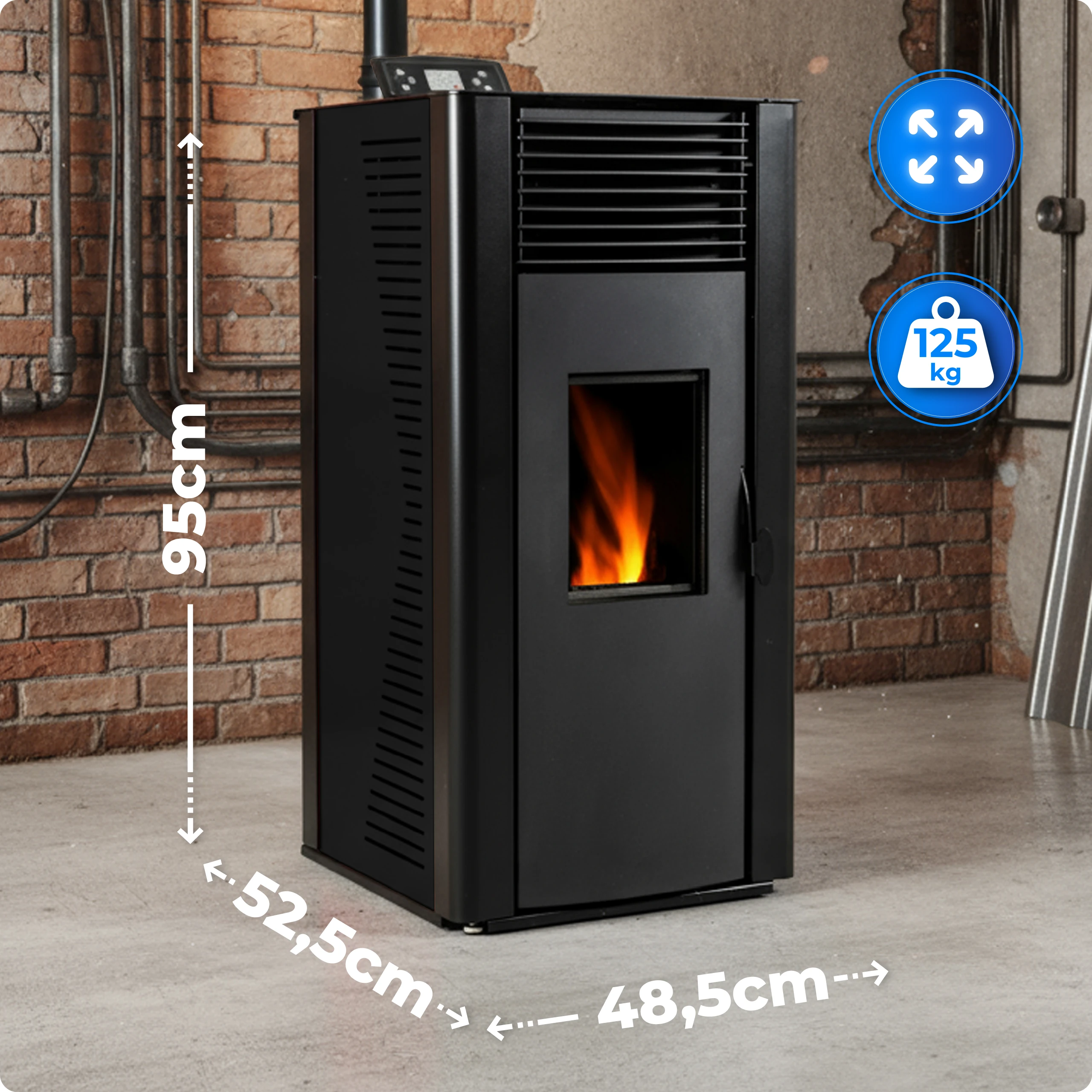 Specyfikacja pieca THUNDER ARIA-BLACK 12 kW