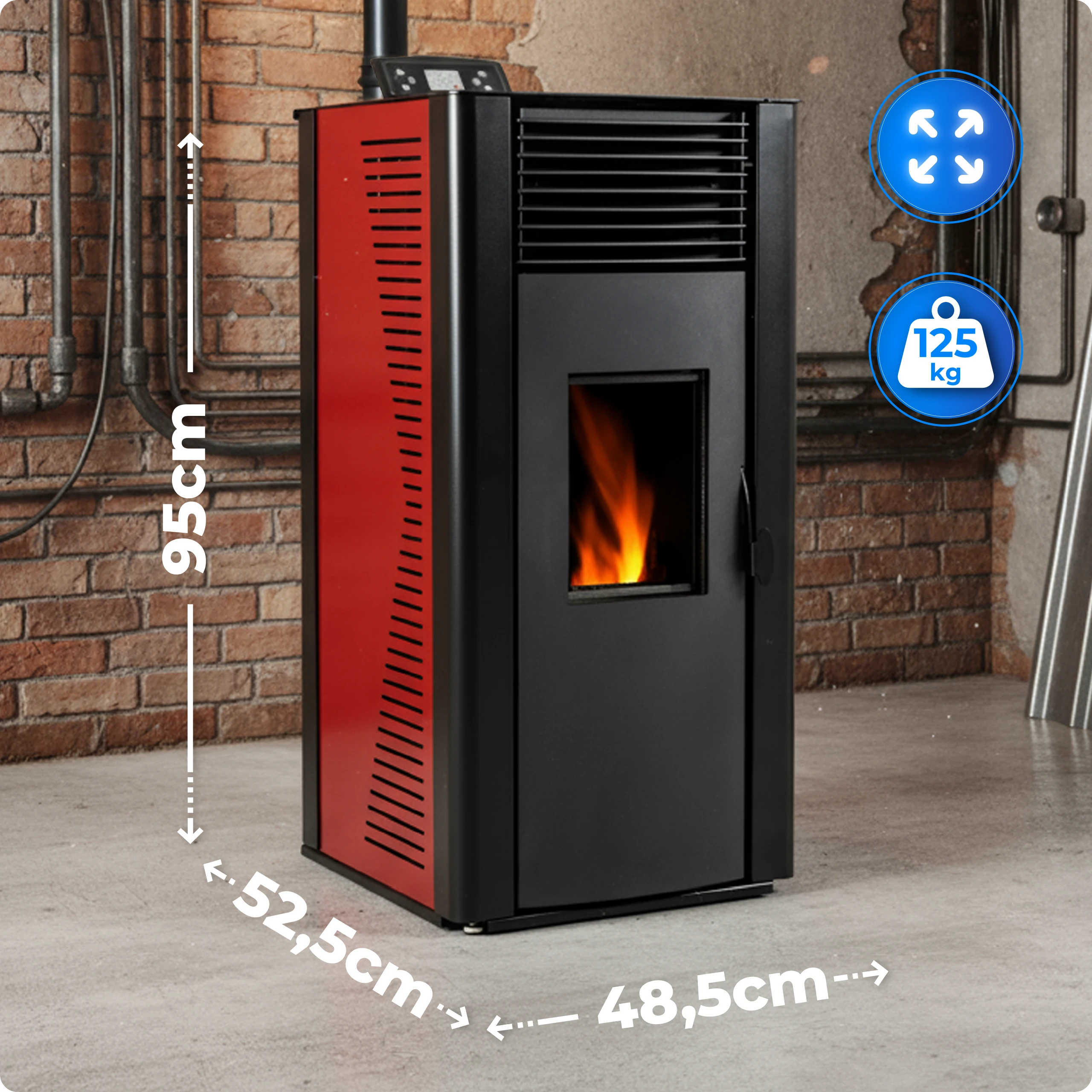 Specyfikacja pieca THUNDER ARIA-BLACK 12 kW