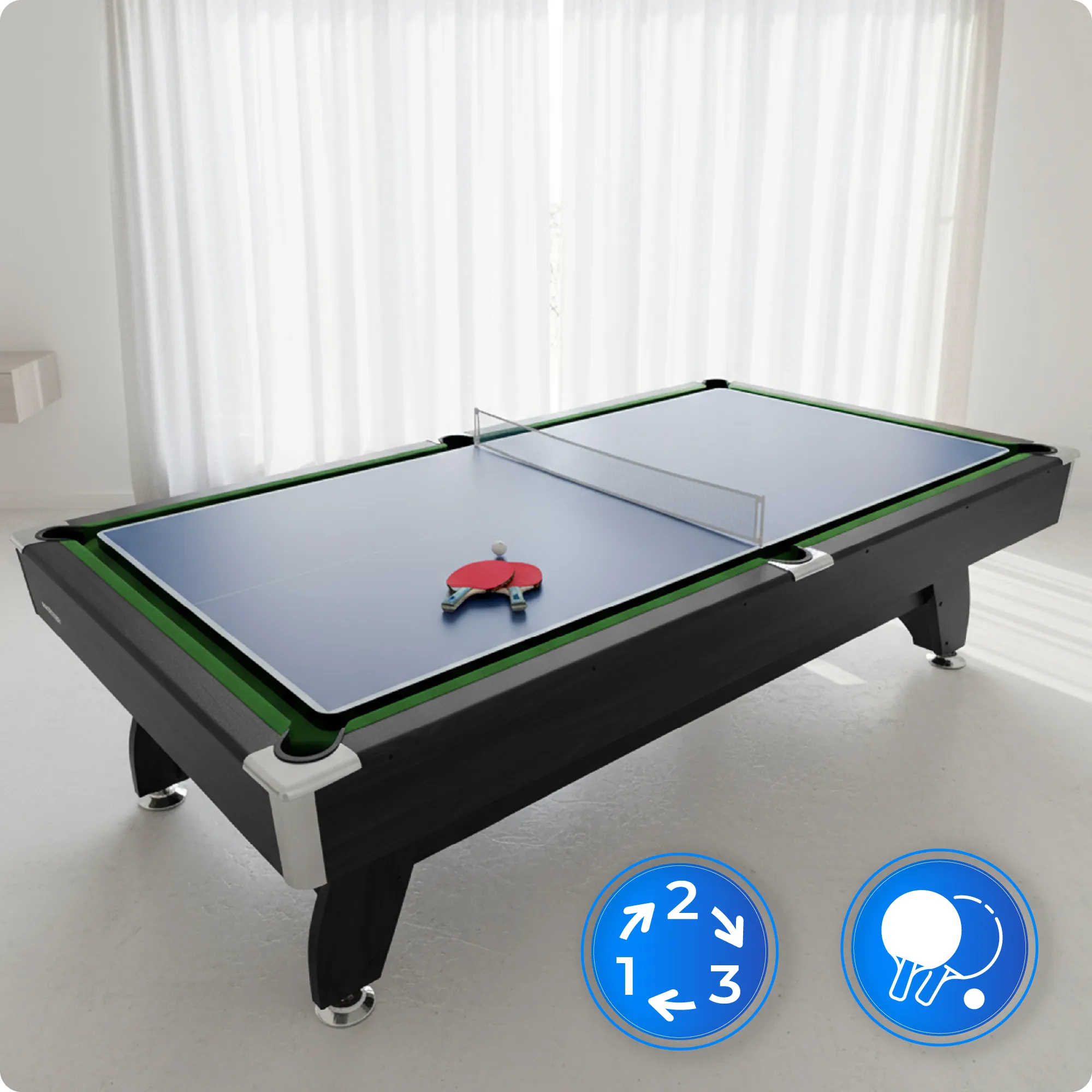 Zestaw stołu bilardowego BOLD-BLACK-8FT