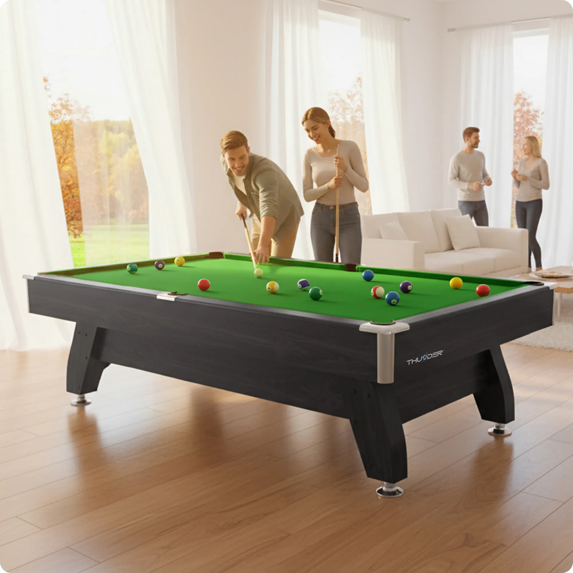 Zestaw stołu bilardowego BOLD-BLACK-8FT