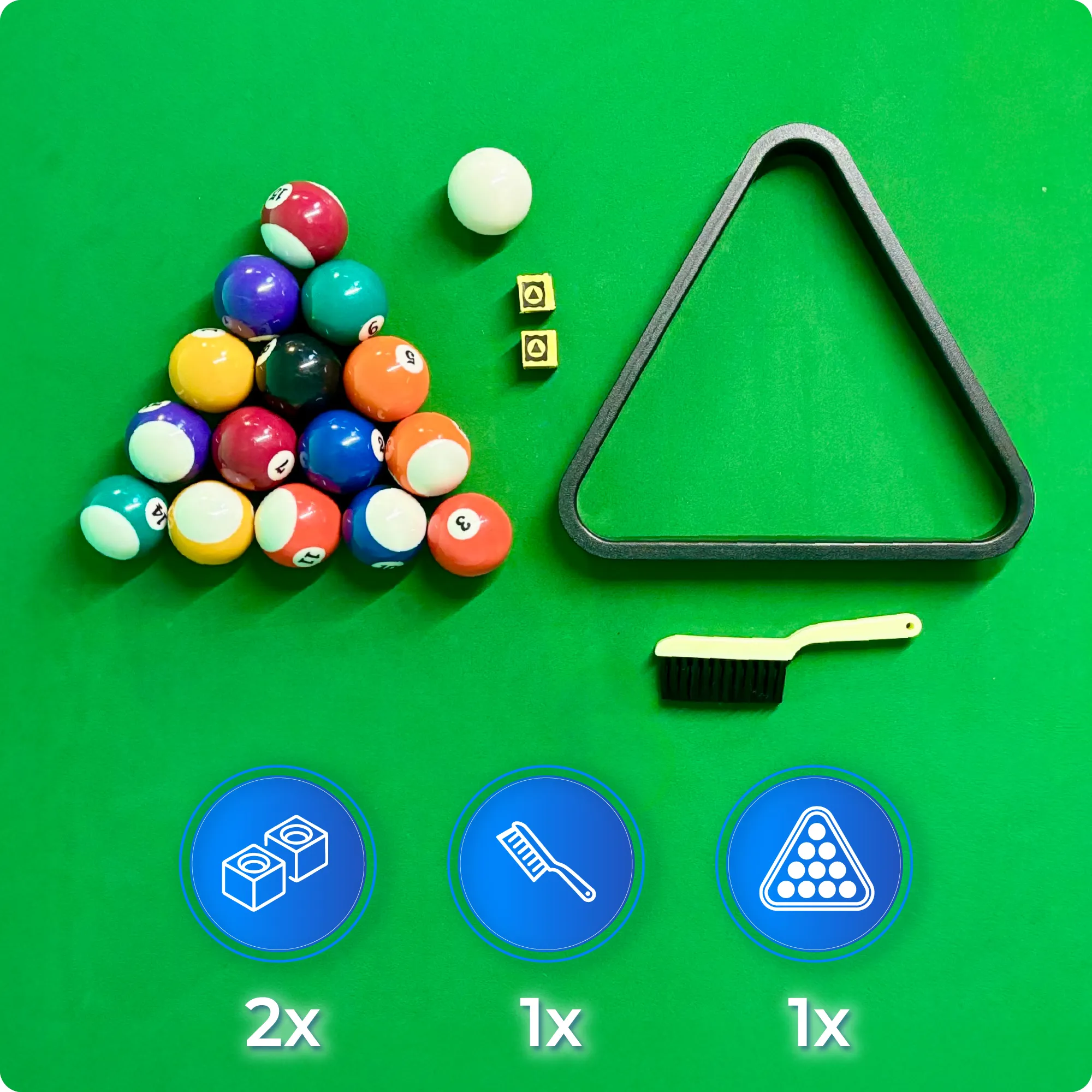 Zestaw stołu bilardowego BOLD-BLACK-8FT