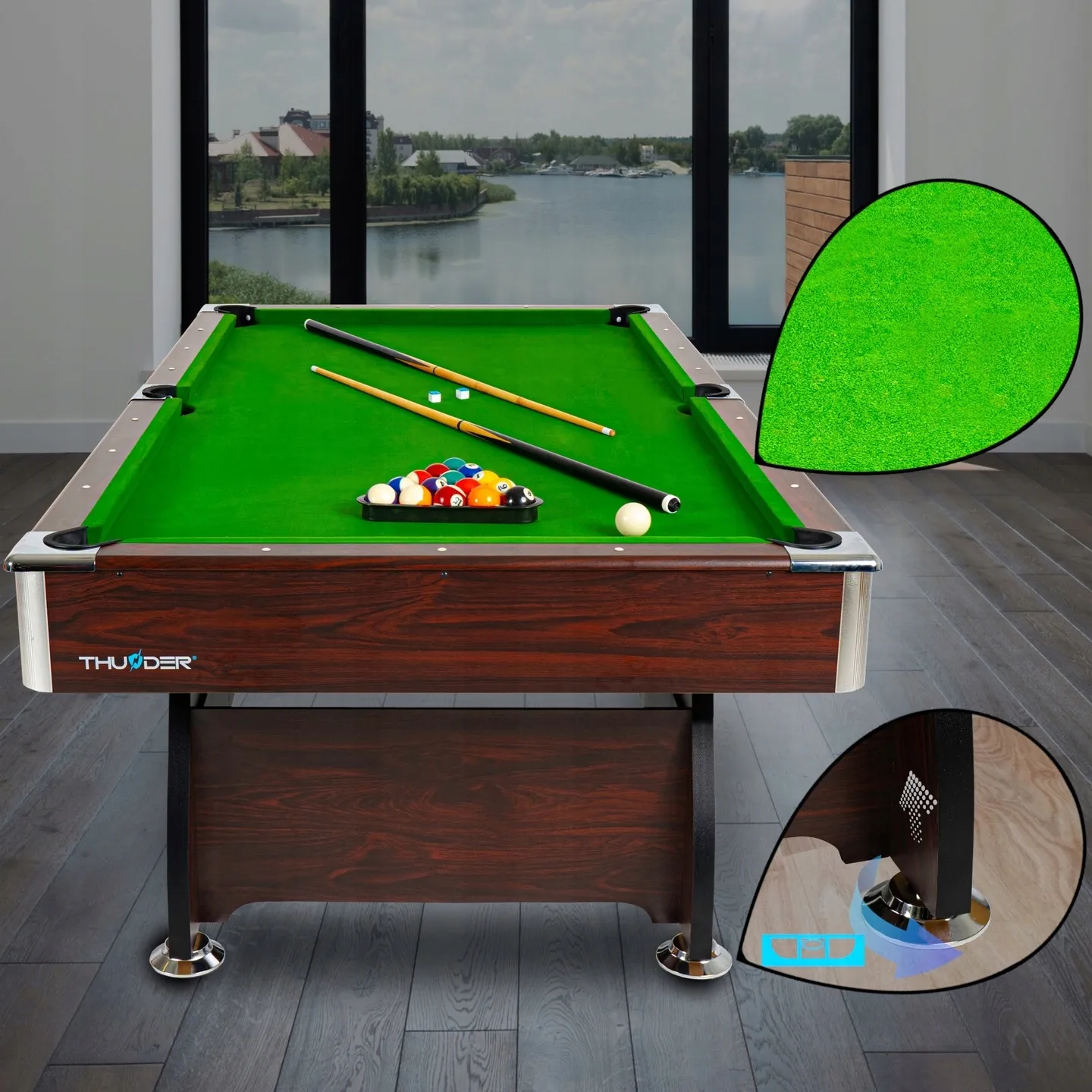 Zalety stołu bilardowego BOLD-BROWN-7FT