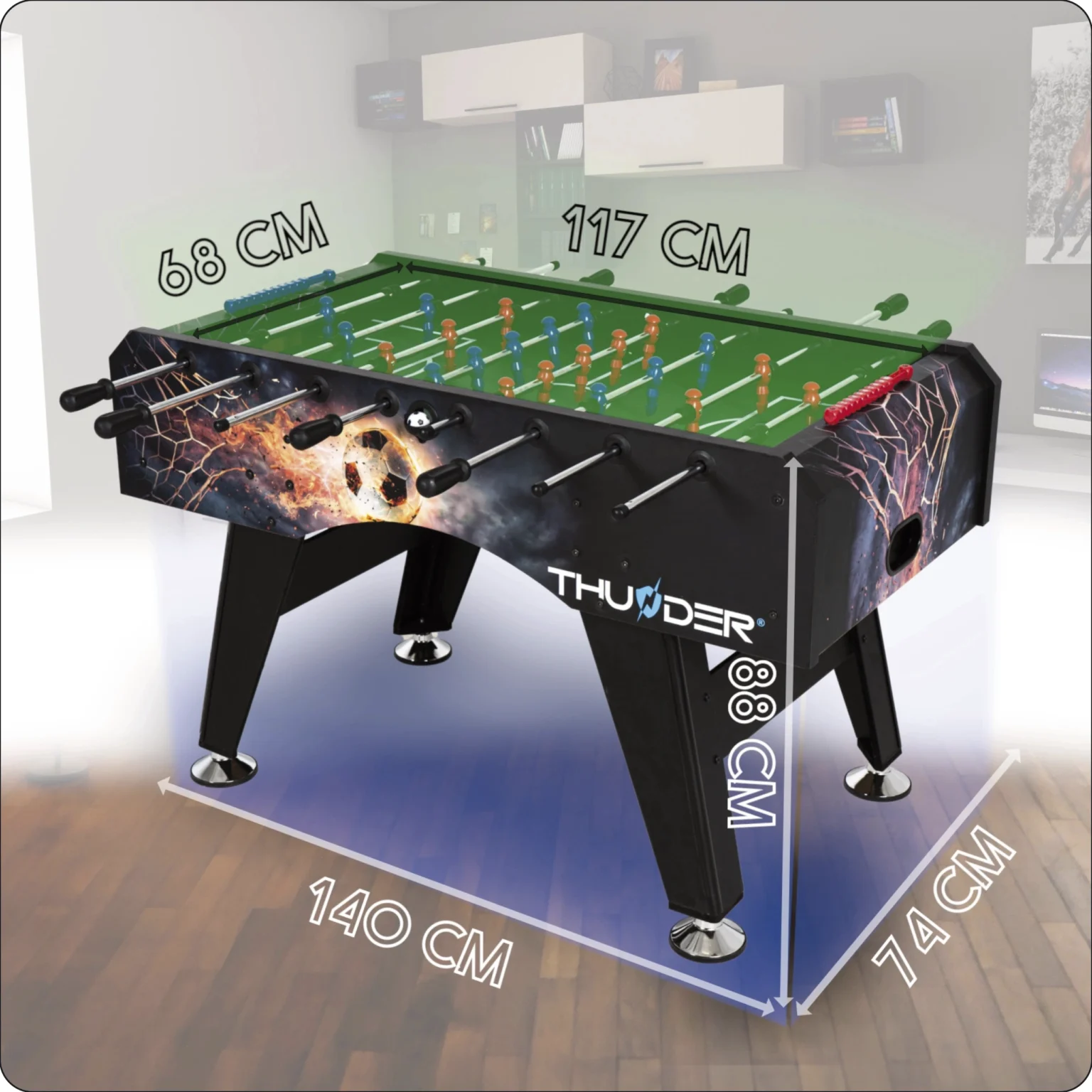 Profesjonalne wykonanie stołu FIREBALL – 5FT