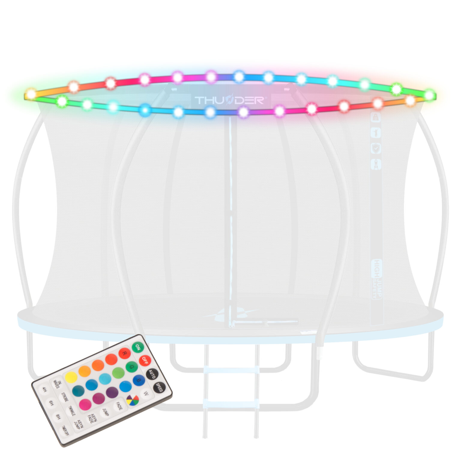 Stwórz niezapomniany efekt na trampolinie ze światłami LED 6FT