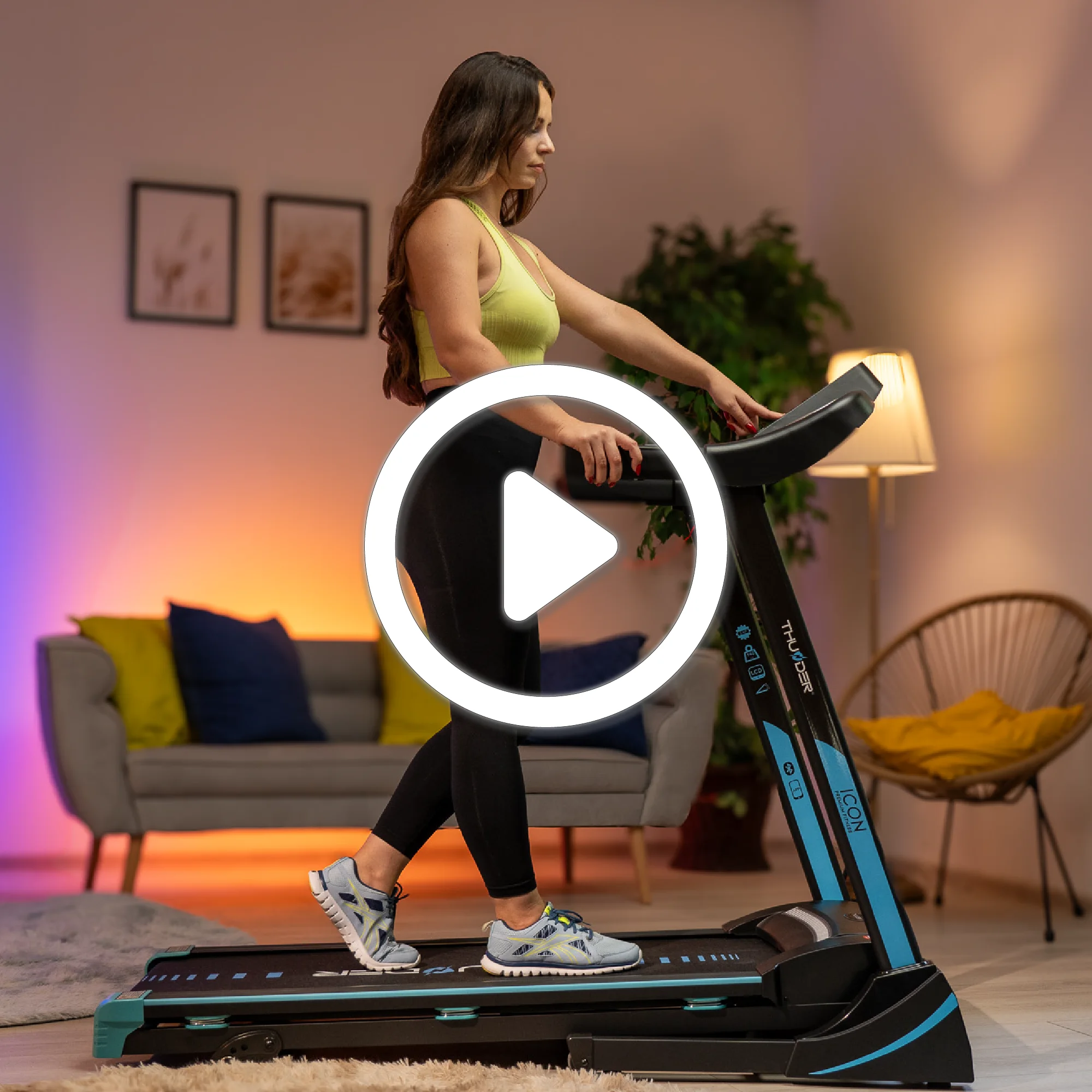 Bieżnia elektryczna Thunder ICON BLUE