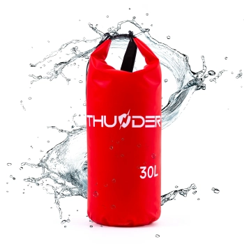 Waterproof Bag 30 L THUNDER red