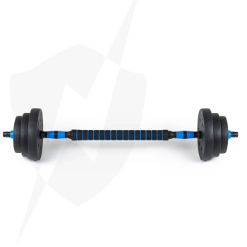 GYM-02 2x 10 kg adjustable bituminous dumbbells