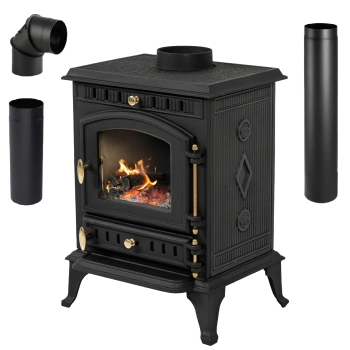 MILTRA 7 kW cast iron wood stove