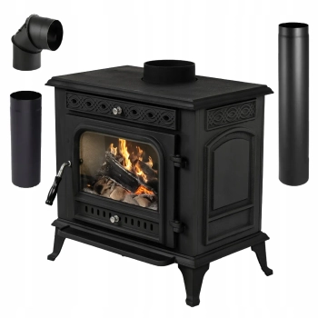 HELIOS 10 kW cast iron wood stove