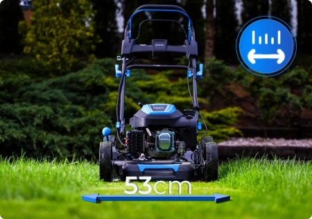 Hexwelt petrol lawnmower HW-KS-224 53cm 4,4kW with drive