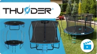 Trampolina THUNDER INSIDE ULTRA 8FT (244cm) BLUE