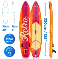DESKA SUP 320CM THUNDER RETRO - OUTLET STAN DOBRY 