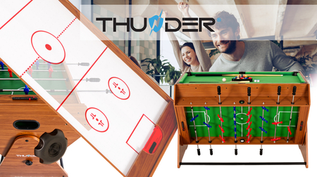 Stół obrotowy 3w1 drewniany THUNDER SMART