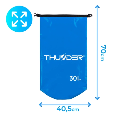 Geantă impermeabilă 30 L THUNDER albastru