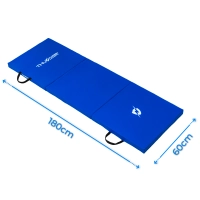 Gymnastic mat blue 180x60x5 THUNDER