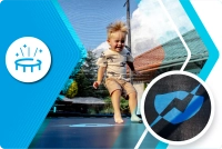 Trampolina THUNDER INSIDE ULTRA 10FT (305 cm) BLUE