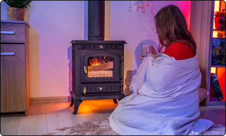 Piec żeliwny na drewno MILTRA 7 kW