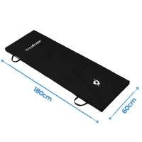 Gymnastic mat black 180x60x4 THUNDER