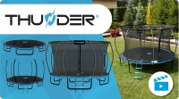 Trampolina THUNDER INSIDE ULTRA 16FT (488 cm) BLUE