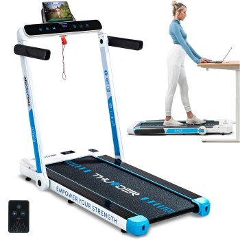 THUNDER RACE-WHITE electric treadmill