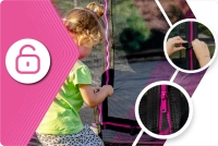 Trampolina THUNDER INSIDE ULTRA 8FT (244 cm) PINK