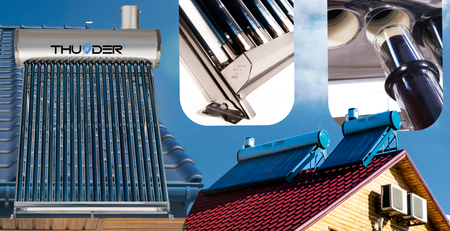 THUNDER non-pressure solar collector with 200L tank