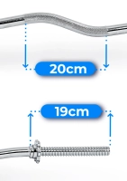 Gryf śrubowy lekko łamany 120 cm 30 mm THUNDER