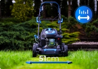 Hexwelt petrol lawnmower HW-KS-200 51cm 3,8kW with drive