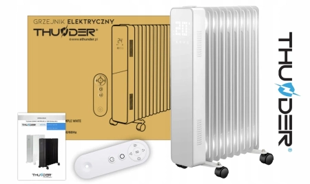 Grzejnik olejowy THUNDER SIMPLE-WHITE - 2500W