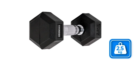 Hantla hexagonalna 2,5 kg marki THUNDER 