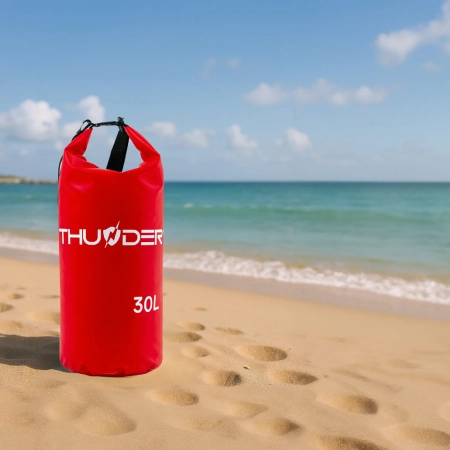 Geantă impermeabilă 30 L THUNDER roșu