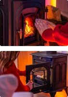 Piec żeliwny na drewno AGNI 7 kW