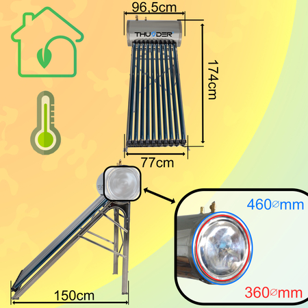Pressure collector with THUNDER 100L tank
