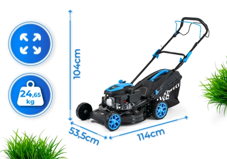 Hexwelt petrol lawnmower HW-KS-150 46cm 2,6kW with drive