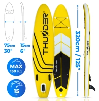 Deska SUP 320cm THUNDER COAST YELLOW