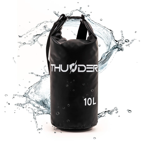 Geantă impermeabilă 10 L THUNDER negru