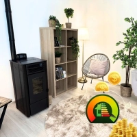 SOPHIA BLACK 8.1 kW pellet stove