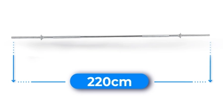 Gryf śrubowy prosty 220 cm 30 mm THUNDER