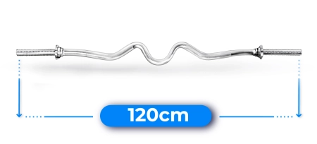 Gryf śrubowy mocno łamany 120 cm 30 mm THUNDER