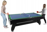 Stół bilardowy THUNDER z nakładką cymbergaj/ping pong 9FT - BOLD-BLACK