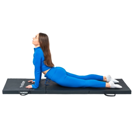 Gymnastic mat black 180x60x5 THUNDER