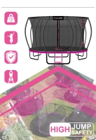 Trampolina THUNDER INSIDE ULTRA 16FT (488 cm) PINK