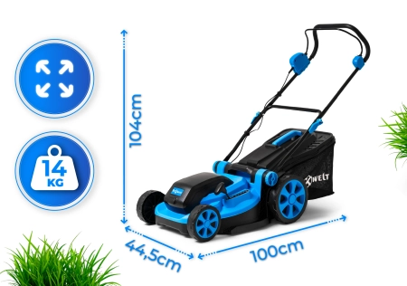 Hexwelt cordless lawnmower HW-KA-40 40cm 40V 8Ah