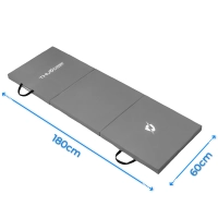 Mata gimnastyczna szara 180x60x5 THUNDER