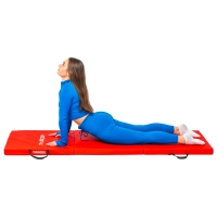 Gymnastic mat red 180x60x4 THUNDER