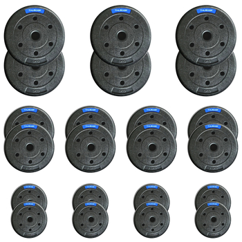Zestaw obciążeń bitumicznych marki THUNDER 6x 5 kg + 8x 2,5 kg + 8x 1,25 kg