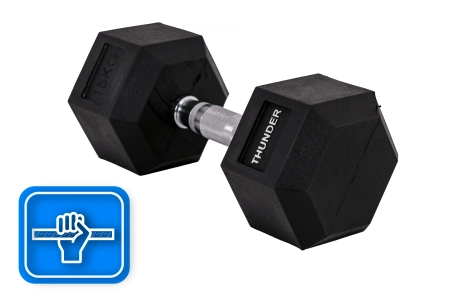 Hantla hexagonalna 15 kg THUNDER